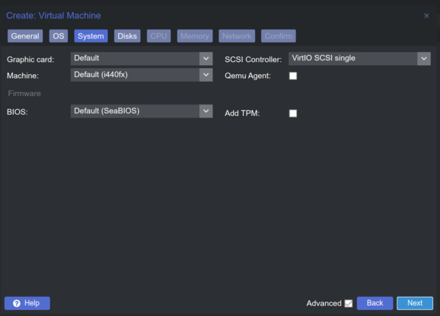 Create VM System